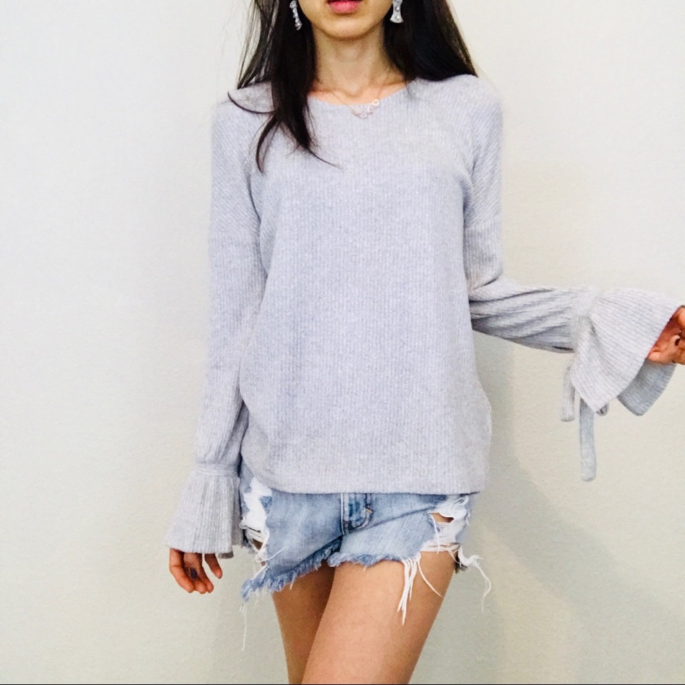 Lucky brand grey top size  L